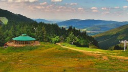 Restaurace "deštník" - dojezd žlutá sjezdovka