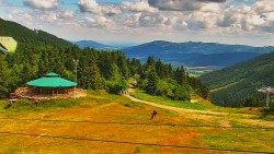 Restaurace "deštník" - dojezd žlutá sjezdovka