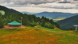 Restaurace "deštník" - dojezd žlutá sjezdovka