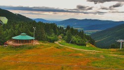 Restaurace "deštník" - dojezd žlutá sjezdovka