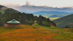Restaurace "deštník" - dojezd žlutá sjezdovka