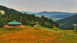 Restaurace "deštník" - dojezd žlutá sjezdovka