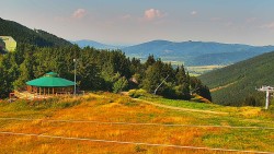 Restaurace "deštník" - dojezd žlutá sjezdovka