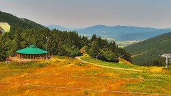 Restaurace "deštník" - dojezd žlutá sjezdovka