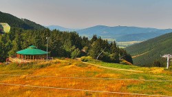 Restaurace "deštník" - dojezd žlutá sjezdovka