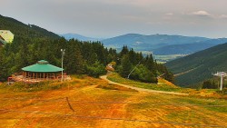 Restaurace "deštník" - dojezd žlutá sjezdovka
