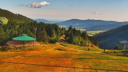Restaurace "deštník" - dojezd žlutá sjezdovka