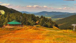 Restaurace "deštník" - dojezd žlutá sjezdovka