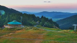 Restaurace "deštník" - dojezd žlutá sjezdovka