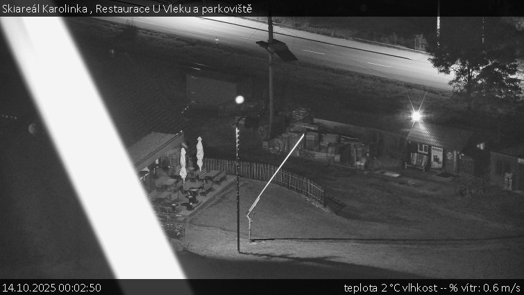 Skiareál Karolinka - Restaurace U Vleku a parkoviště - 14.10.2025 v 00:02 Skiareál Karolinka - Restaurace U Vleku a parkoviště - 14.10.2025 v 00:02