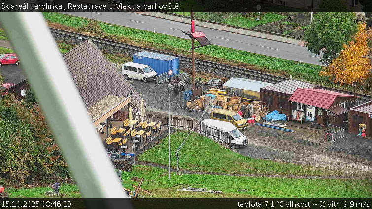 Skiareál Karolinka - Restaurace U Vleku a parkoviště - 15.10.2025 v 08:46 Skiareál Karolinka - Restaurace U Vleku a parkoviště - 15.10.2025 v 08:46