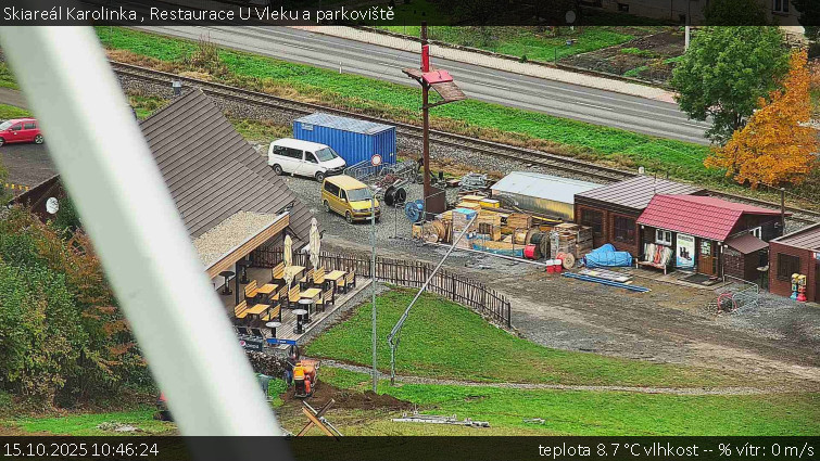 Skiareál Karolinka - Restaurace U Vleku a parkoviště - 15.10.2025 v 10:46 Skiareál Karolinka - Restaurace U Vleku a parkoviště - 15.10.2025 v 10:46