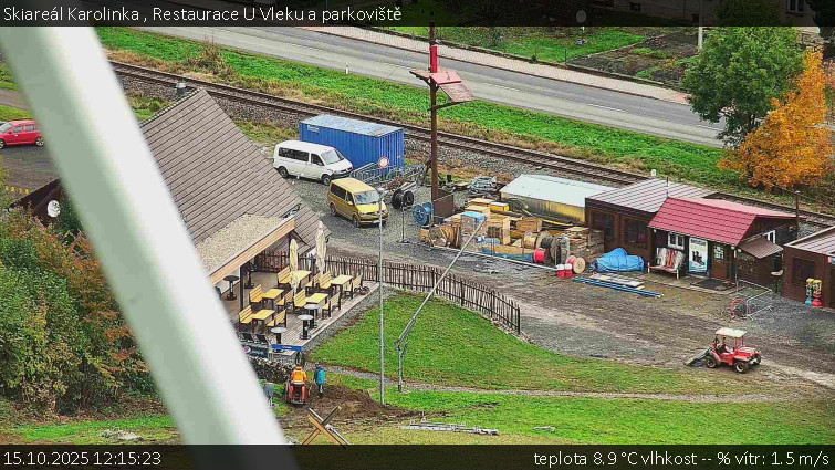 Skiareál Karolinka - Restaurace U Vleku a parkoviště - 15.10.2025 v 12:15 Skiareál Karolinka - Restaurace U Vleku a parkoviště - 15.10.2025 v 12:15