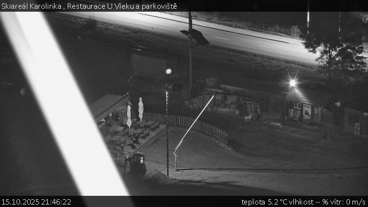 Skiareál Karolinka - Restaurace U Vleku a parkoviště - 15.10.2025 v 21:46 Skiareál Karolinka - Restaurace U Vleku a parkoviště - 15.10.2025 v 21:46