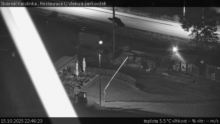 Skiareál Karolinka - Restaurace U Vleku a parkoviště - 15.10.2025 v 22:46 Skiareál Karolinka - Restaurace U Vleku a parkoviště - 15.10.2025 v 22:46