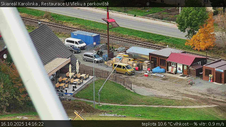 Skiareál Karolinka - Restaurace U Vleku a parkoviště - 16.10.2025 v 14:16 Skiareál Karolinka - Restaurace U Vleku a parkoviště - 16.10.2025 v 14:16