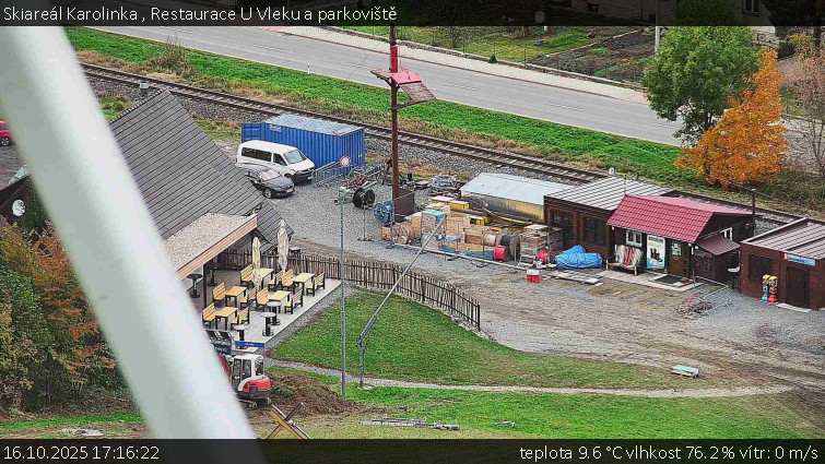 Skiareál Karolinka - Restaurace U Vleku a parkoviště - 16.10.2025 v 17:16 Skiareál Karolinka - Restaurace U Vleku a parkoviště - 16.10.2025 v 17:16