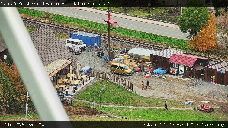 Skiareál Karolinka - Restaurace U Vleku a parkoviště - 17.10.2025 v 15:03 Skiareál Karolinka - Restaurace U Vleku a parkoviště - 17.10.2025 v 15:03