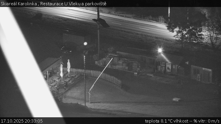Skiareál Karolinka - Restaurace U Vleku a parkoviště - 17.10.2025 v 20:33 Skiareál Karolinka - Restaurace U Vleku a parkoviště - 17.10.2025 v 20:33