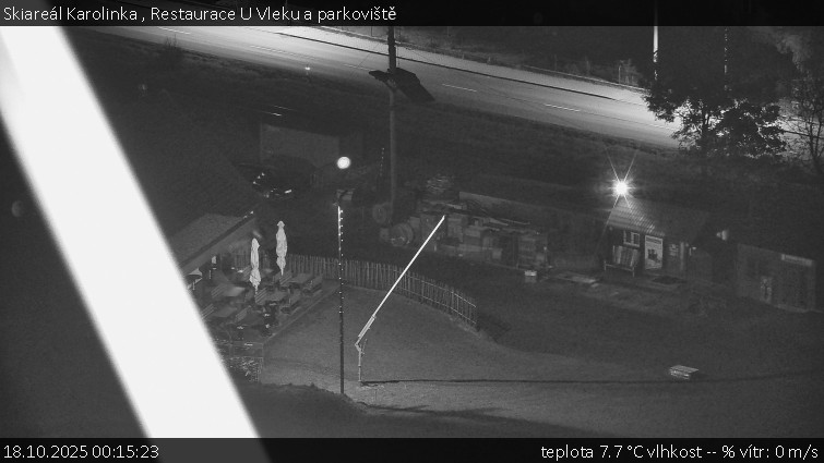 Skiareál Karolinka - Restaurace U Vleku a parkoviště - 18.10.2025 v 00:15 Skiareál Karolinka - Restaurace U Vleku a parkoviště - 18.10.2025 v 00:15