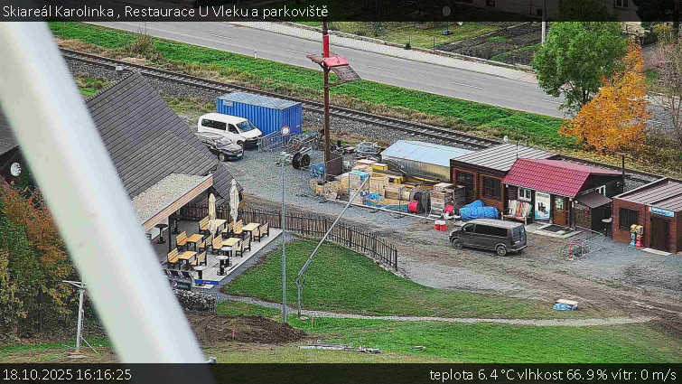 Skiareál Karolinka - Restaurace U Vleku a parkoviště - 18.10.2025 v 16:16 Skiareál Karolinka - Restaurace U Vleku a parkoviště - 18.10.2025 v 16:16