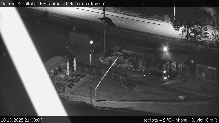 Skiareál Karolinka - Restaurace U Vleku a parkoviště - 18.10.2025 v 21:03 Skiareál Karolinka - Restaurace U Vleku a parkoviště - 18.10.2025 v 21:03