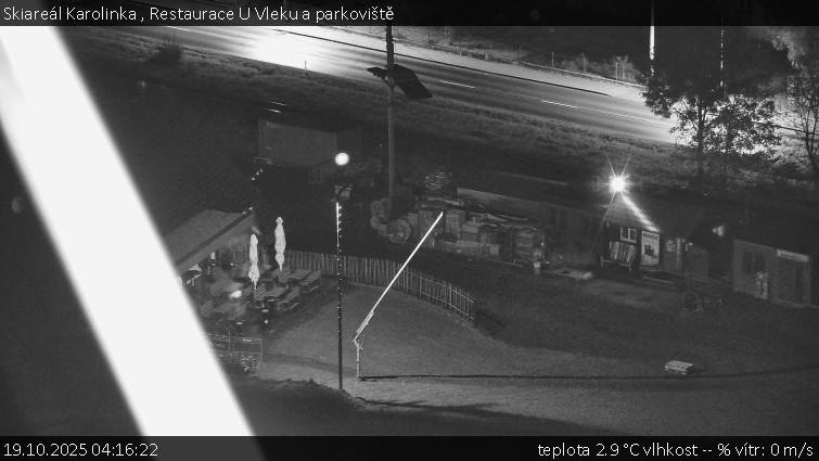 Skiareál Karolinka - Restaurace U Vleku a parkoviště - 19.10.2025 v 04:16 Skiareál Karolinka - Restaurace U Vleku a parkoviště - 19.10.2025 v 04:16