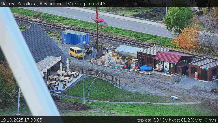Skiareál Karolinka - Restaurace U Vleku a parkoviště - 19.10.2025 v 17:33 Skiareál Karolinka - Restaurace U Vleku a parkoviště - 19.10.2025 v 17:33
