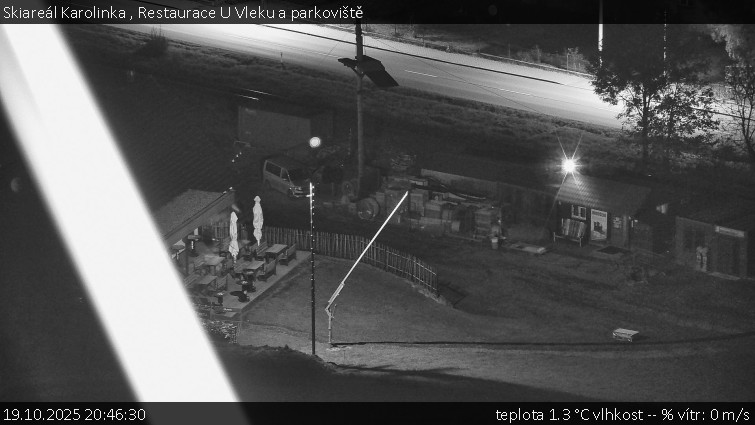 Skiareál Karolinka - Restaurace U Vleku a parkoviště - 19.10.2025 v 20:46 Skiareál Karolinka - Restaurace U Vleku a parkoviště - 19.10.2025 v 20:46