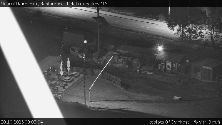 Skiareál Karolinka - Restaurace U Vleku a parkoviště - 20.10.2025 v 00:03 Skiareál Karolinka - Restaurace U Vleku a parkoviště - 20.10.2025 v 00:03