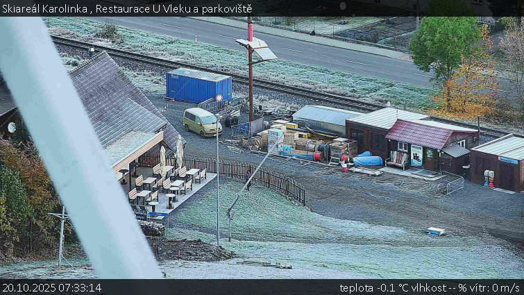 Skiareál Karolinka - Restaurace U Vleku a parkoviště - 20.10.2025 v 07:33 Skiareál Karolinka - Restaurace U Vleku a parkoviště - 20.10.2025 v 07:33