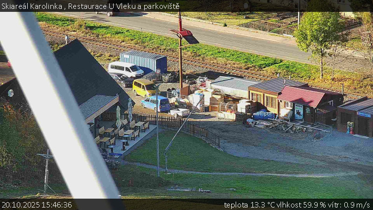 Skiareál Karolinka - Restaurace U Vleku a parkoviště - 20.10.2025 v 15:46 Skiareál Karolinka - Restaurace U Vleku a parkoviště - 20.10.2025 v 15:46