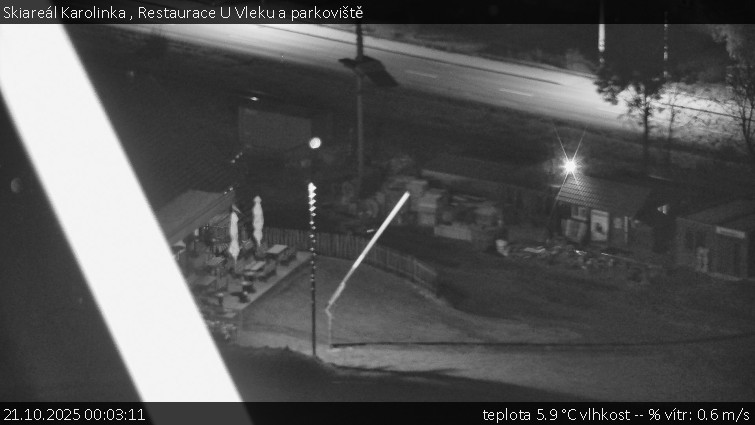 Skiareál Karolinka - Restaurace U Vleku a parkoviště - 21.10.2025 v 00:03 Skiareál Karolinka - Restaurace U Vleku a parkoviště - 21.10.2025 v 00:03