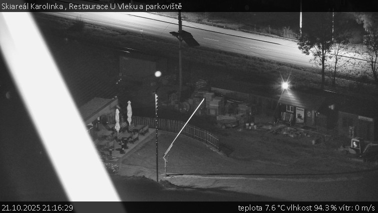 Skiareál Karolinka - Restaurace U Vleku a parkoviště - 21.10.2025 v 21:16 Skiareál Karolinka - Restaurace U Vleku a parkoviště - 21.10.2025 v 21:16