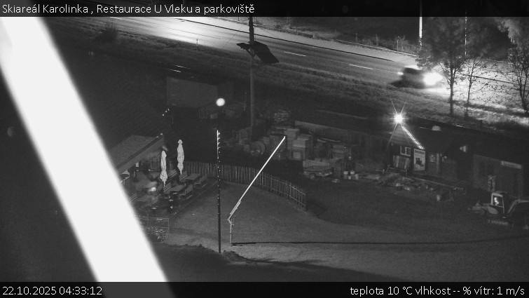 Skiareál Karolinka - Restaurace U Vleku a parkoviště - 22.10.2025 v 04:33 Skiareál Karolinka - Restaurace U Vleku a parkoviště - 22.10.2025 v 04:33
