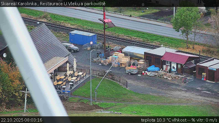 Skiareál Karolinka  - Restaurace U Vleku a parkoviště - 22.10.2025 v 08:03 Skiareál Karolinka  - Restaurace U Vleku a parkoviště - 22.10.2025 v 08:03