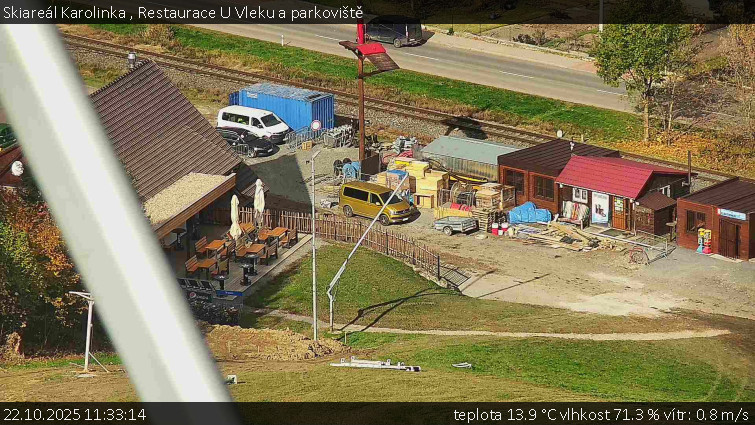 Skiareál Karolinka - Restaurace U Vleku a parkoviště - 22.10.2025 v 11:33 Skiareál Karolinka - Restaurace U Vleku a parkoviště - 22.10.2025 v 11:33