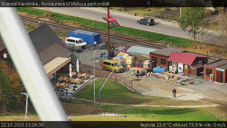 Skiareál Karolinka - Restaurace U Vleku a parkoviště - 22.10.2025 v 13:16 Skiareál Karolinka - Restaurace U Vleku a parkoviště - 22.10.2025 v 13:16
