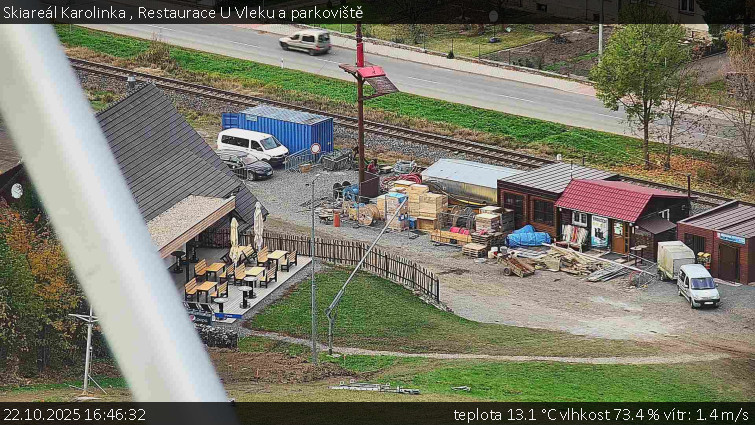 Skiareál Karolinka - Restaurace U Vleku a parkoviště - 22.10.2025 v 16:46 Skiareál Karolinka - Restaurace U Vleku a parkoviště - 22.10.2025 v 16:46