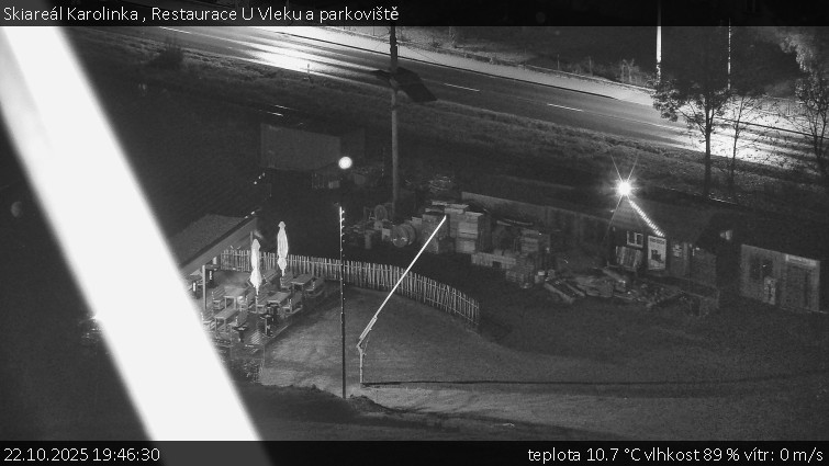 Skiareál Karolinka - Restaurace U Vleku a parkoviště - 22.10.2025 v 19:46 Skiareál Karolinka - Restaurace U Vleku a parkoviště - 22.10.2025 v 19:46