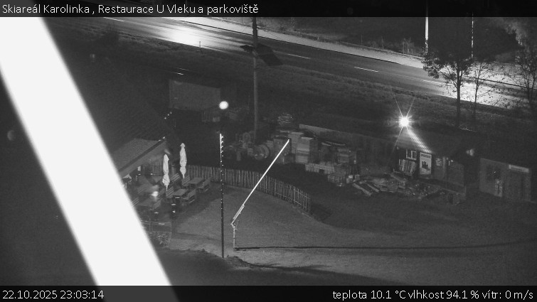 Skiareál Karolinka - Restaurace U Vleku a parkoviště - 22.10.2025 v 23:03 Skiareál Karolinka - Restaurace U Vleku a parkoviště - 22.10.2025 v 23:03