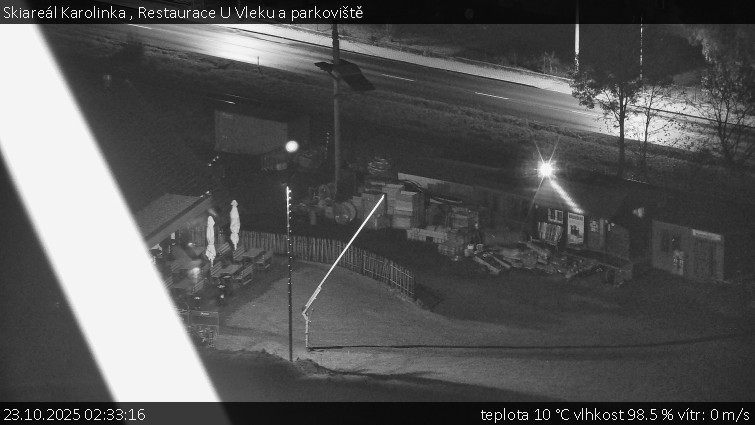 Skiareál Karolinka - Restaurace U Vleku a parkoviště - 23.10.2025 v 02:33 Skiareál Karolinka - Restaurace U Vleku a parkoviště - 23.10.2025 v 02:33