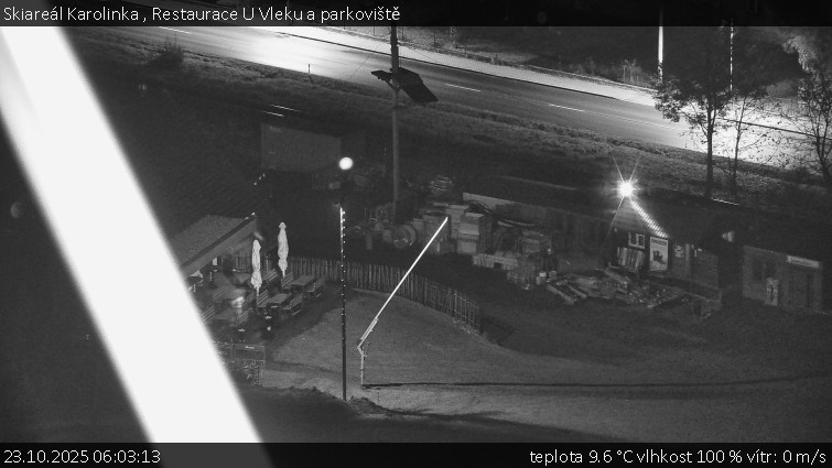 Skiareál Karolinka - Restaurace U Vleku a parkoviště - 23.10.2025 v 06:03 Skiareál Karolinka - Restaurace U Vleku a parkoviště - 23.10.2025 v 06:03