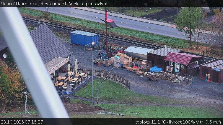 Skiareál Karolinka - Restaurace U Vleku a parkoviště - 23.10.2025 v 07:15 Skiareál Karolinka - Restaurace U Vleku a parkoviště - 23.10.2025 v 07:15