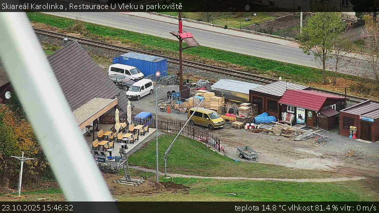 Skiareál Karolinka - Restaurace U Vleku a parkoviště - 23.10.2025 v 15:46 Skiareál Karolinka - Restaurace U Vleku a parkoviště - 23.10.2025 v 15:46