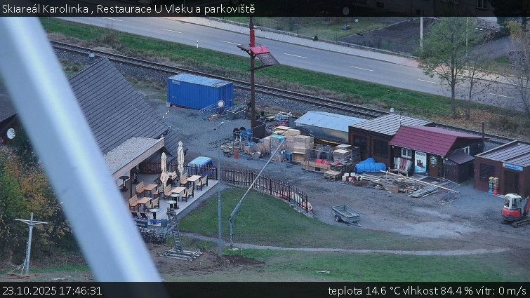 Skiareál Karolinka - Restaurace U Vleku a parkoviště - 23.10.2025 v 17:46 Skiareál Karolinka - Restaurace U Vleku a parkoviště - 23.10.2025 v 17:46