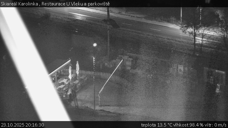Skiareál Karolinka - Restaurace U Vleku a parkoviště - 23.10.2025 v 20:16 Skiareál Karolinka - Restaurace U Vleku a parkoviště - 23.10.2025 v 20:16