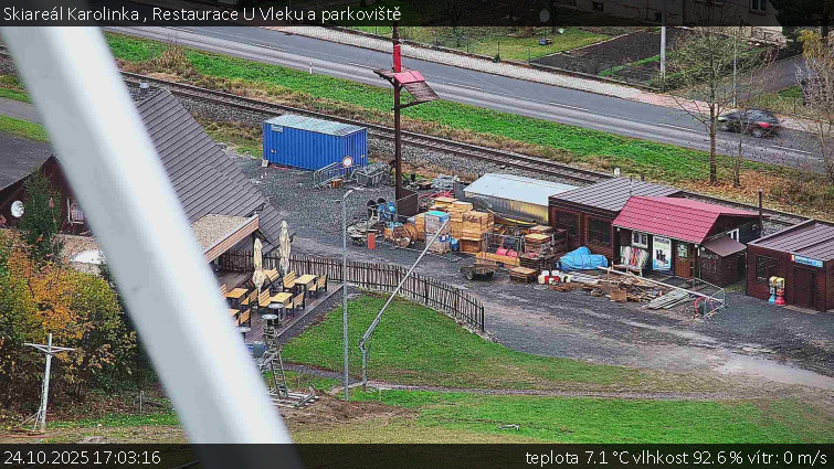 Skiareál Karolinka - Restaurace U Vleku a parkoviště - 24.10.2025 v 17:03 Skiareál Karolinka - Restaurace U Vleku a parkoviště - 24.10.2025 v 17:03