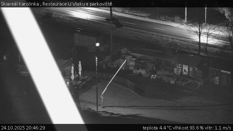 Skiareál Karolinka - Restaurace U Vleku a parkoviště - 24.10.2025 v 20:46 Skiareál Karolinka - Restaurace U Vleku a parkoviště - 24.10.2025 v 20:46