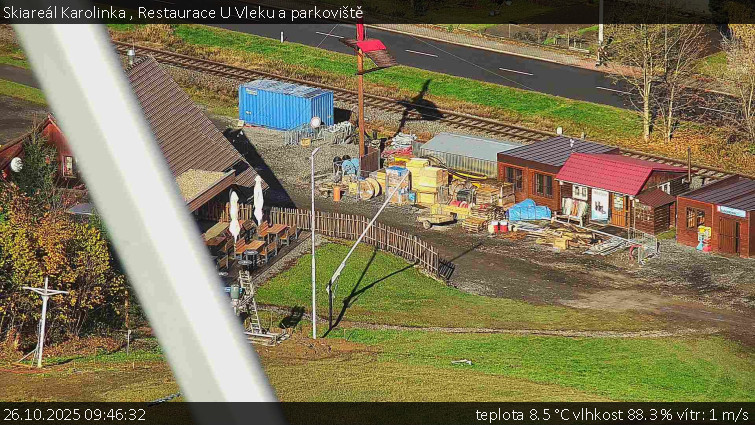 Skiareál Karolinka  - Restaurace U Vleku a parkoviště - 26.10.2025 v 09:46 Skiareál Karolinka  - Restaurace U Vleku a parkoviště - 26.10.2025 v 09:46